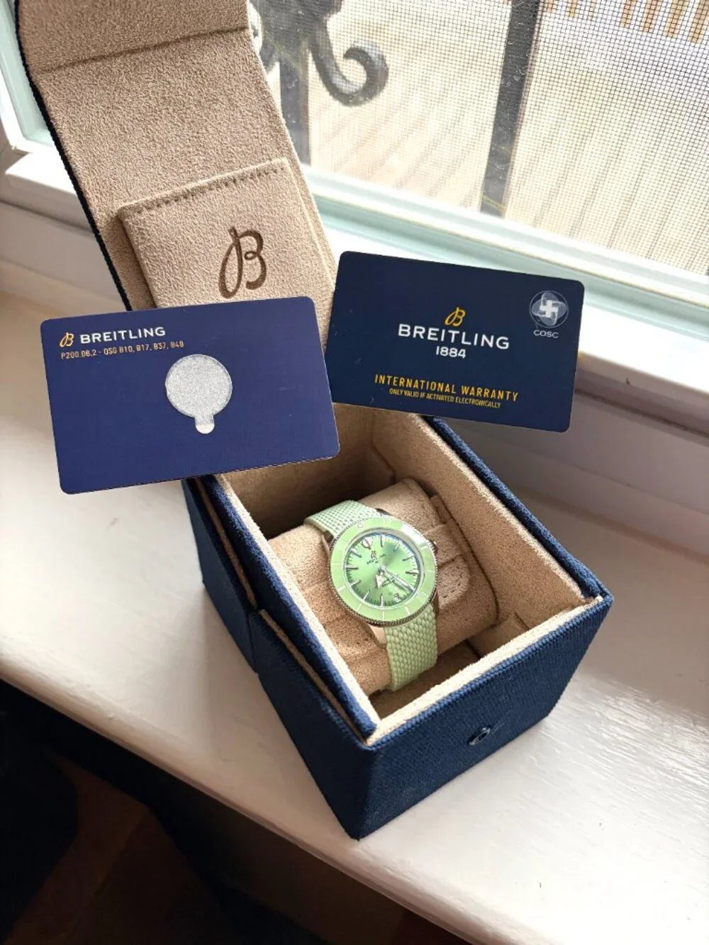 Breitling Superocean Heritage 36mm Green Dial Automatic A10390361L1A1 Full Set